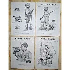Muzzle Blasts Magazine 1982 May, June, July, Aug. VTG - Very nice!